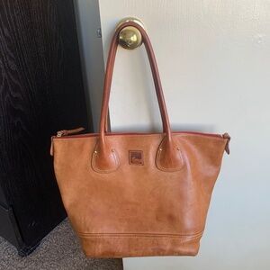 Dooney & Bourke Florentine Tulip Leather Tote Handbag Purse w/ dustbag
